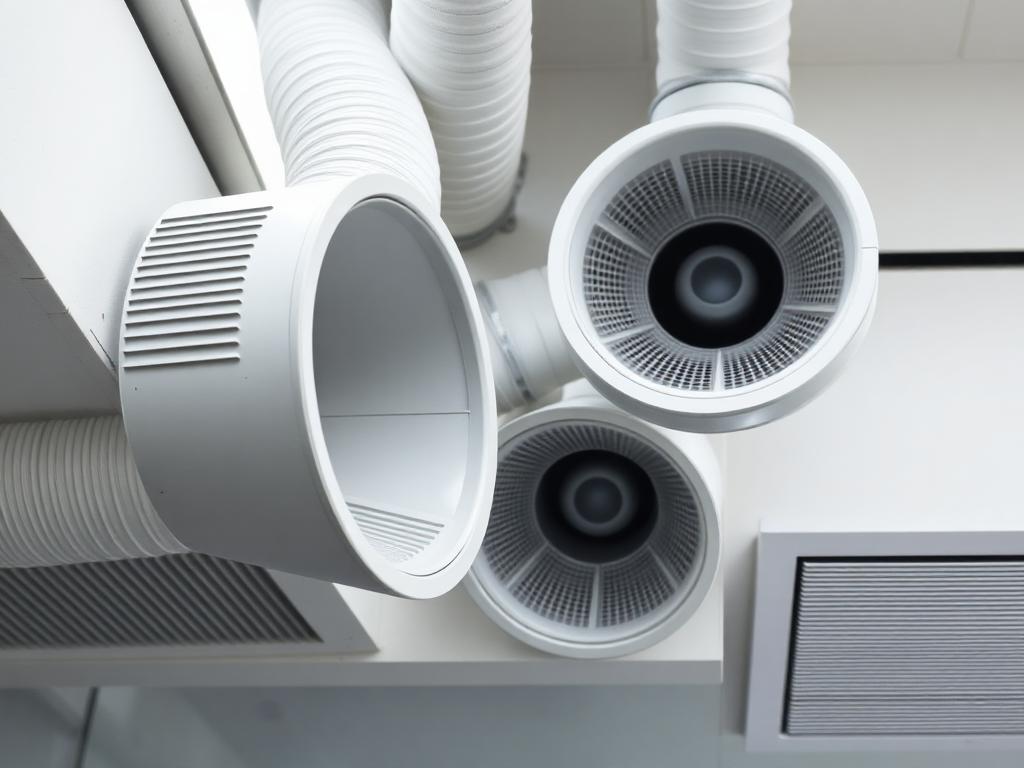 Detaljbilde av ventilasjonskanaler